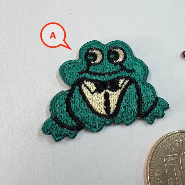 アイロン de ワッペン☆アップリケ！蛙 カメレオン 虎 猫 刺繍 ワッペンデコ リメイク 手作り ハンドメイ | 2枚目